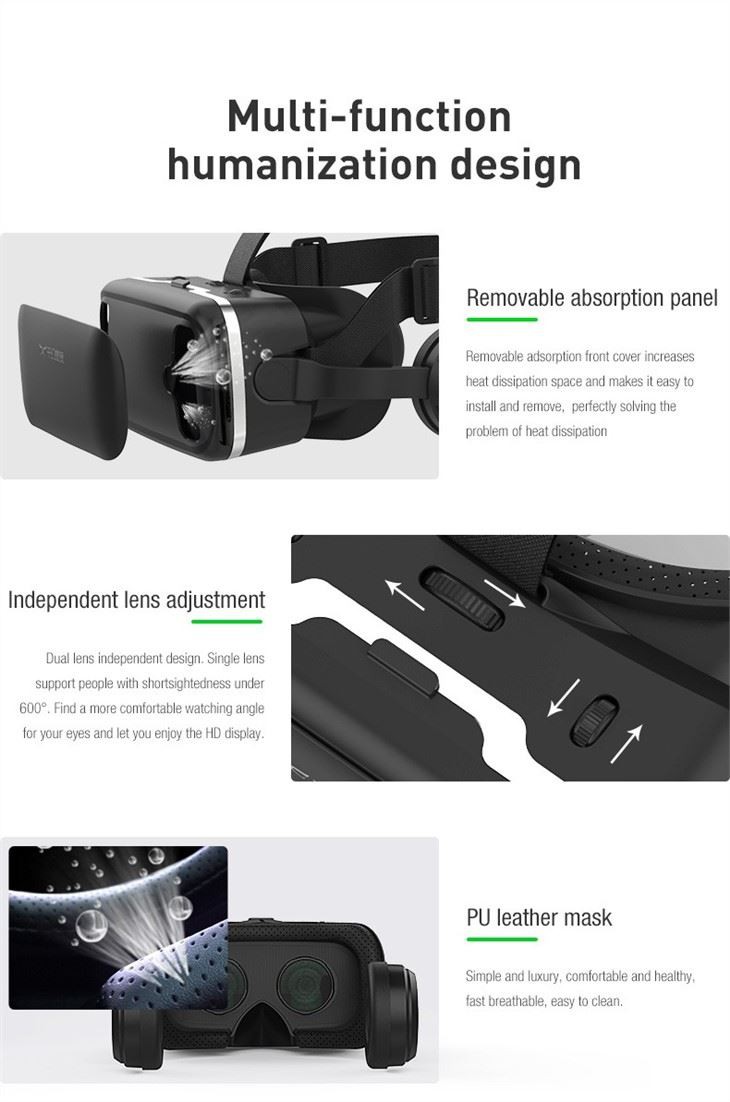 3D HD VR Headset For IOS & Android Smartphone