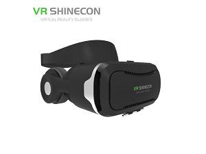 G02E Best New Virtual Reality Gaming Headset VR Glasses VR Helmet with Hifi Headphone and Touch Button for Screen Input