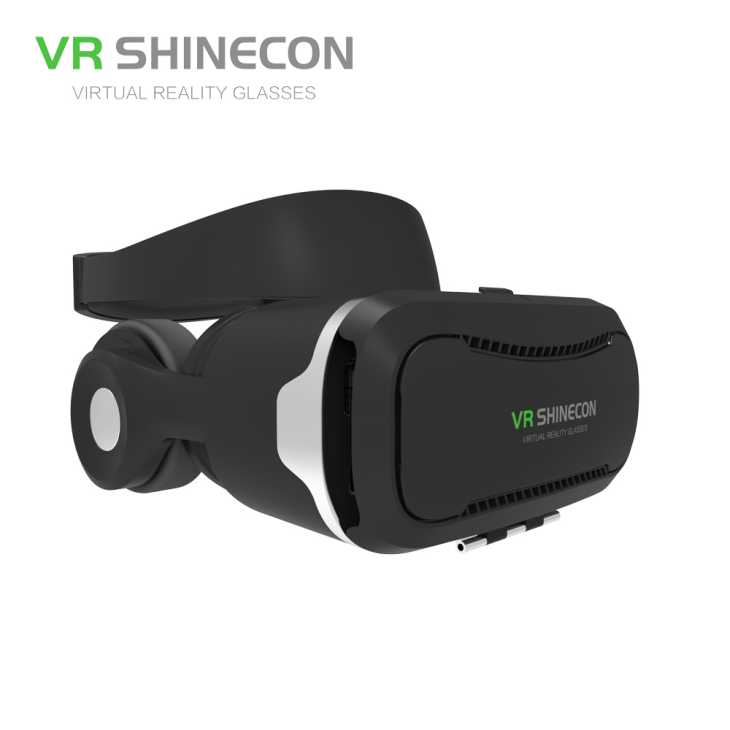 G02E Best New Virtual Reality Gaming Headset VR Glasses VR Helmet with Hifi Headphone and Touch Button for Screen Input